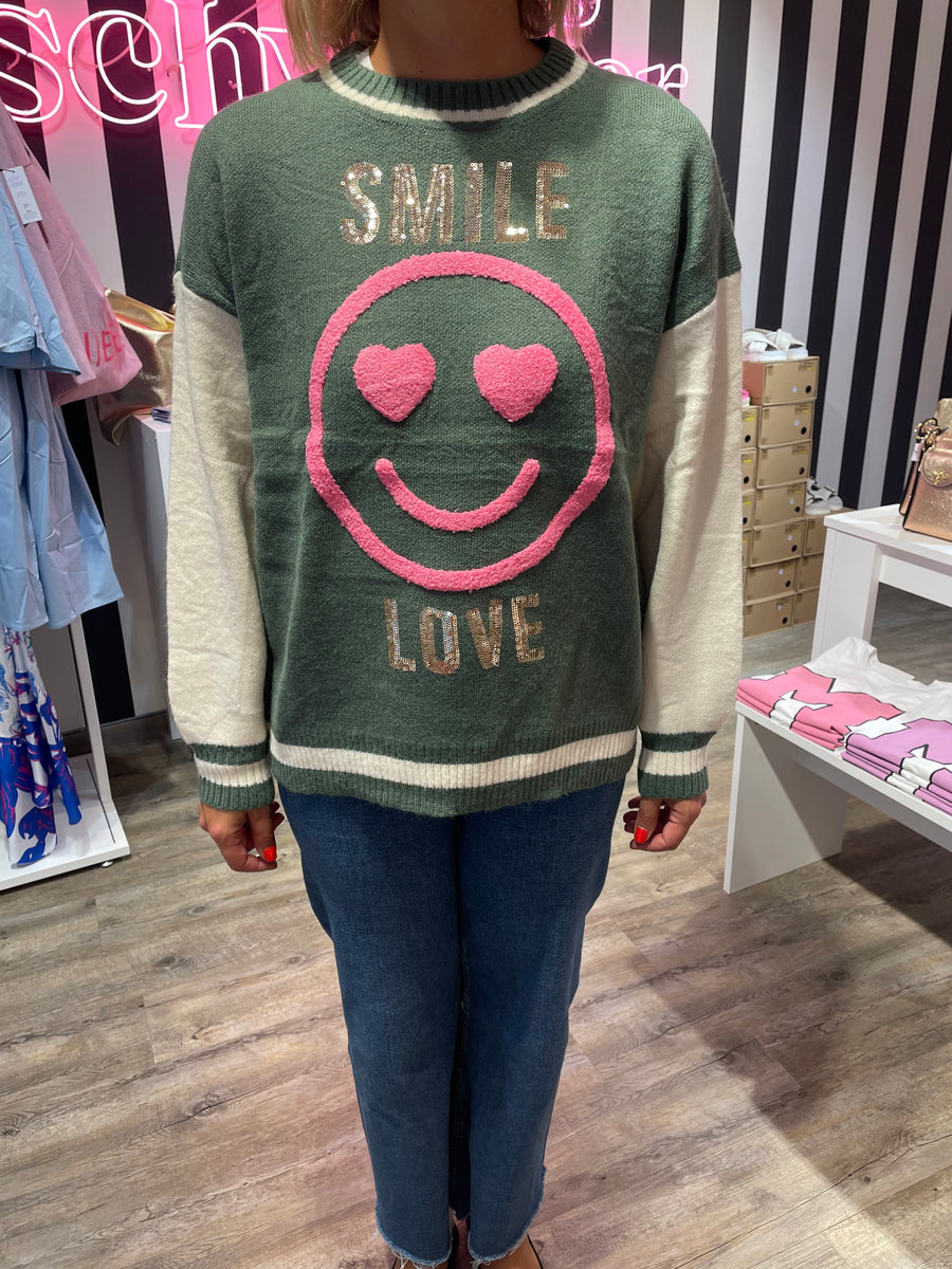– Farbe Khaki STRICK Karins Smile, Grün PULLOVER Store Concept Schwester