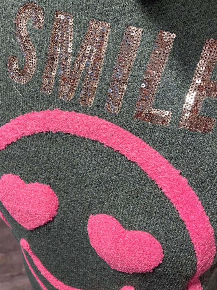 – Store Grün Schwester Smile, Khaki Concept Karins STRICK PULLOVER Farbe