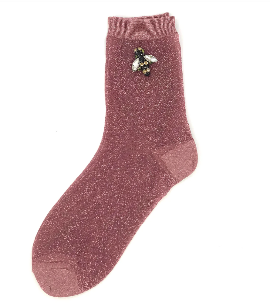 Sixton Socken Glitzer Pink