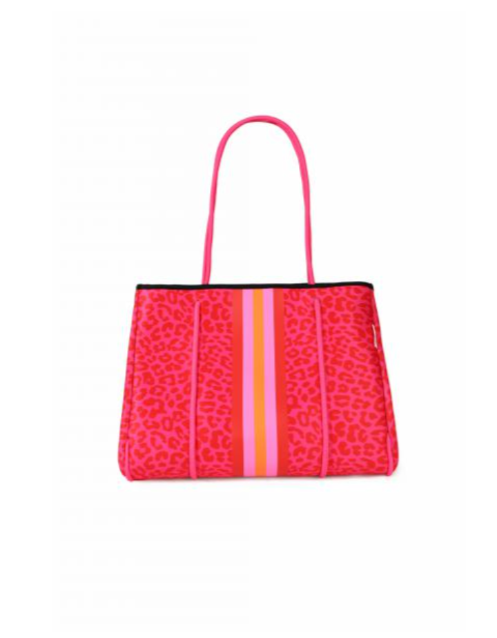 MOO'ILO Tasche Shopper Neopren Leo, L, Farbe Pink