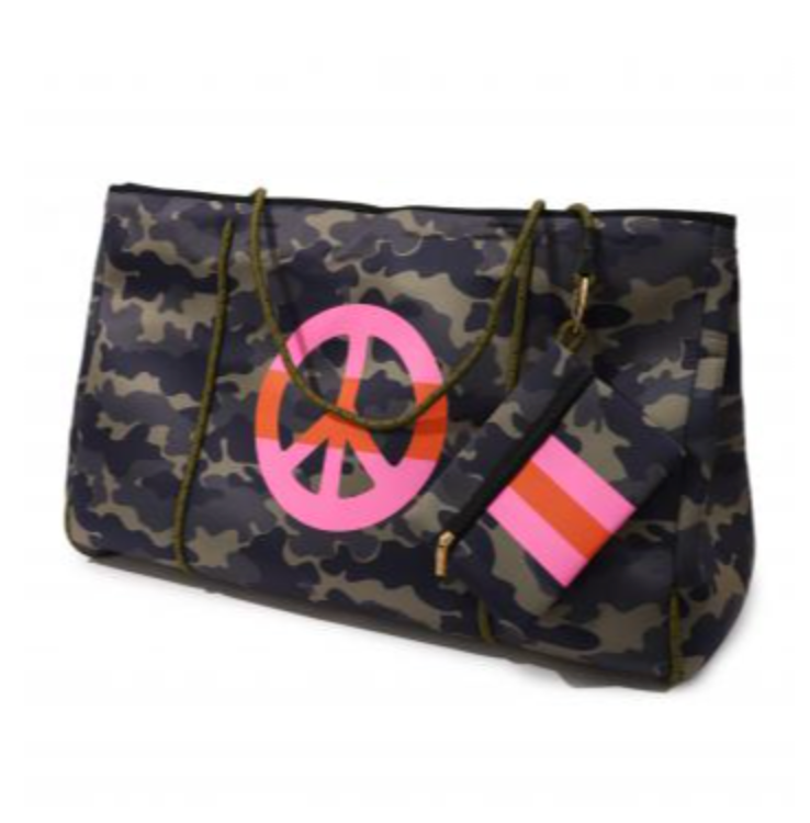 MOO'ILO Tasche Shopper Neopren, XL, Farbe Camouflage