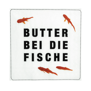 Räder, Servietten, Butter bei die Fische