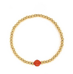 KARINSSCHWESTER Armband Disco, Kugel Orange