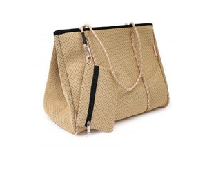 MOO'ILO Tasche Shopper Neopren, L, Farbe Beige