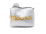 MOO ILO Tasche Clutch Neopren Leo Weiß Silber