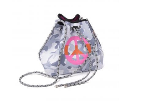 MOO ILO Neopren Tasche S Camouflage Grau Hell PEACE