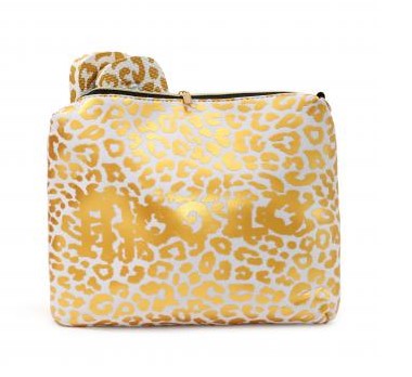 MOO ILO Tasche Clutch Neopren Leo Weiß Gold