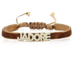 KARINSSCHWESTER Armband aus Samt "J´adore"