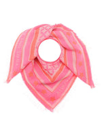 ZWILLINGSHERZ TUCH  Azthek, Farbe Neon Pink/Orange